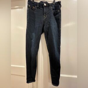 True Religion Halle high rise super skinny blue  jeans size 29